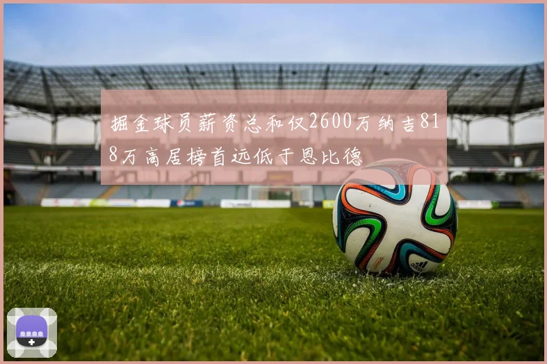 掘金球员薪资总和仅2600万纳吉818万高居榜首远低于恩比德